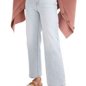 Madewell The Perfect Vintage Wide Leg Crop Jean - Light Wash
